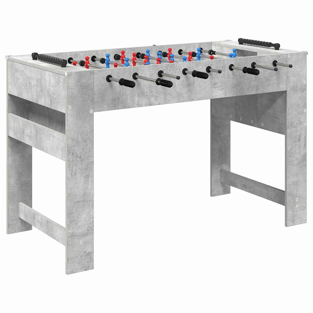 Table Football Table Concrete Grey 125 x 60.5 x 80 cm Engineered Wood