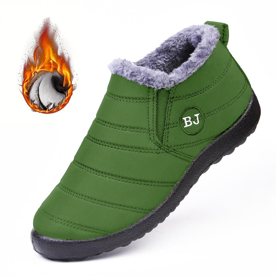 Warm Winter Boots WaterResistant Easy SlipOn Cushioned Sole Fuzzy Minimal Heel Rounded Toe Cozy Lining Insulated Comfy Ideal for Chilly Climates