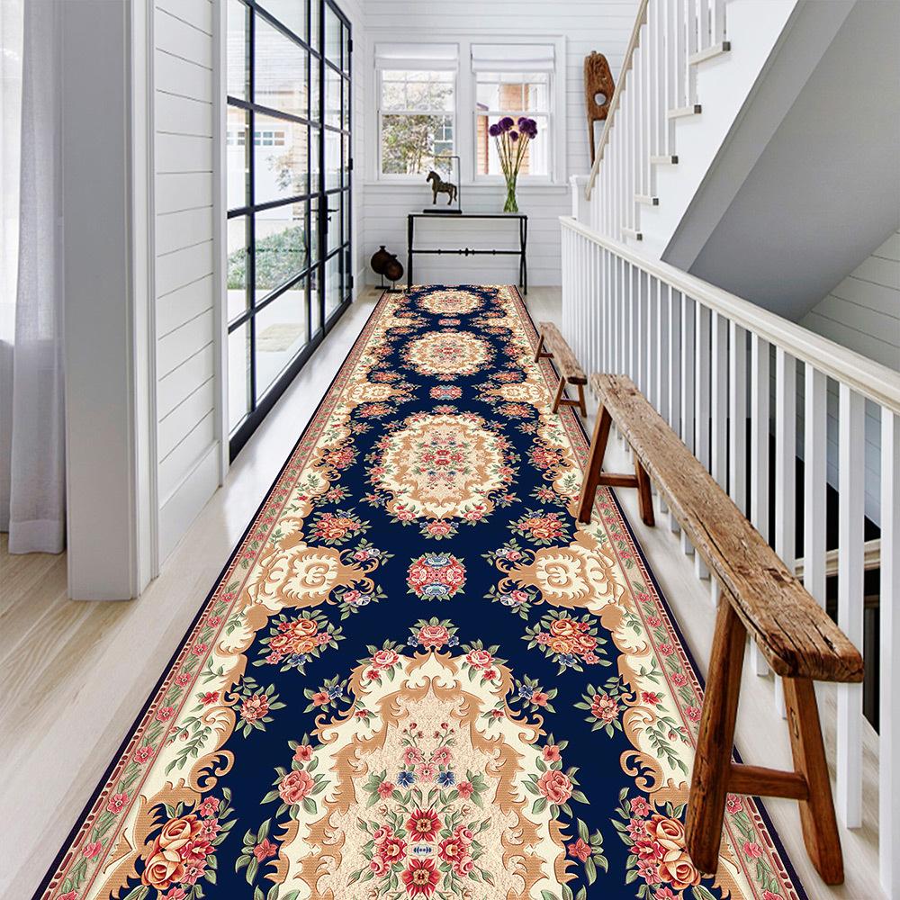 Европейская Геометрическая Вилла Длинный Коридор Ковровая Дорожка Холл Проход Домашний Большой Ковер Скандинавский Современный Лестница Удобный Напольный Коврик