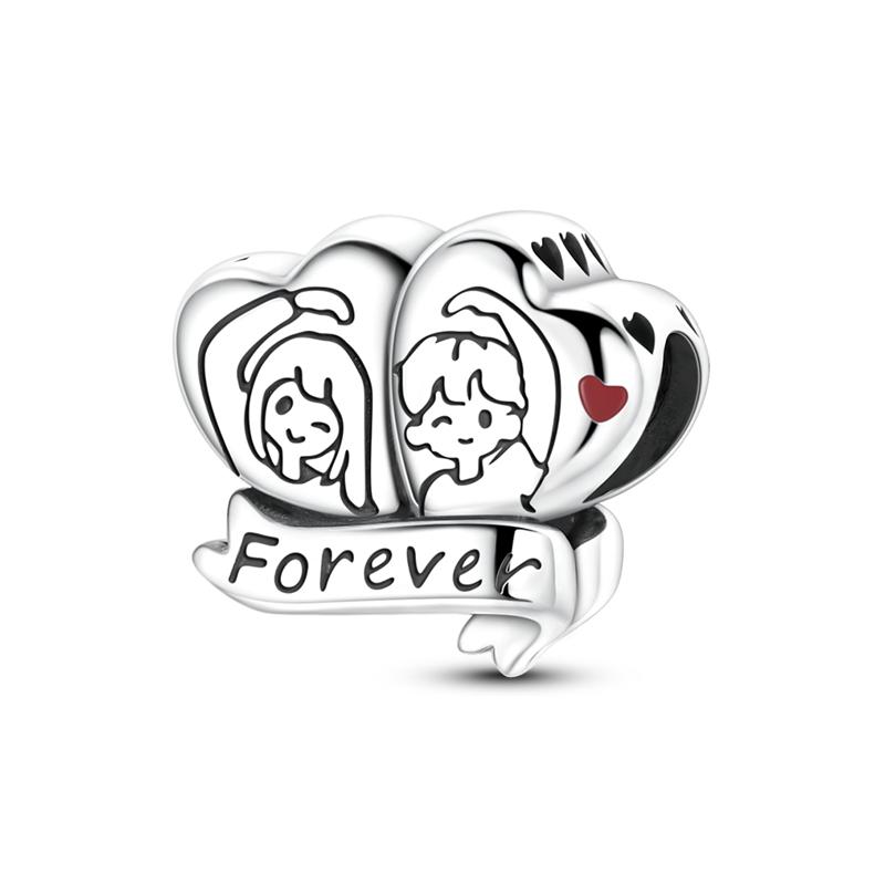 Оригинальные Шармы Бусины Медь Сердце Медведь Роза Шестиконечная Звезда Древо Жизни Шарм Подходит Браслет Бангл Женщина Мужчина Ювелирное Изделие Подарок