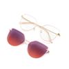 Cat Eye Flip on Sunglasses Women Anti Blue Light Glasses Frames Magnetic Clip Ladies Fashion Computer Eyeglasses