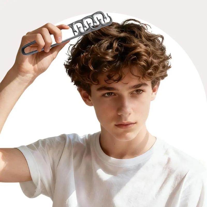 Расческа для придания объема и текстуры, салонная расческа с широкими зубьями для укладки волос для мужчин и женщин, расческа для пышных вьющихся волос для объема и пробора челки