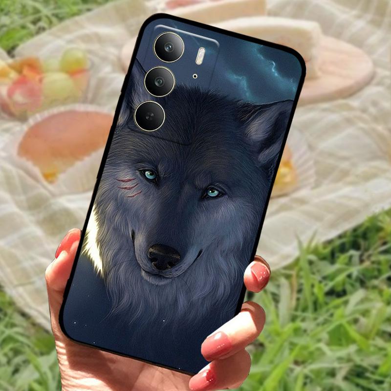 Чехол для Realme C75 Ударопрочный ТПУ Силиконовый Чехол для Телефона Для Oppo Realme C75 4G Fundas Бампер Чехол Модный Мягкий Защитный Корпус