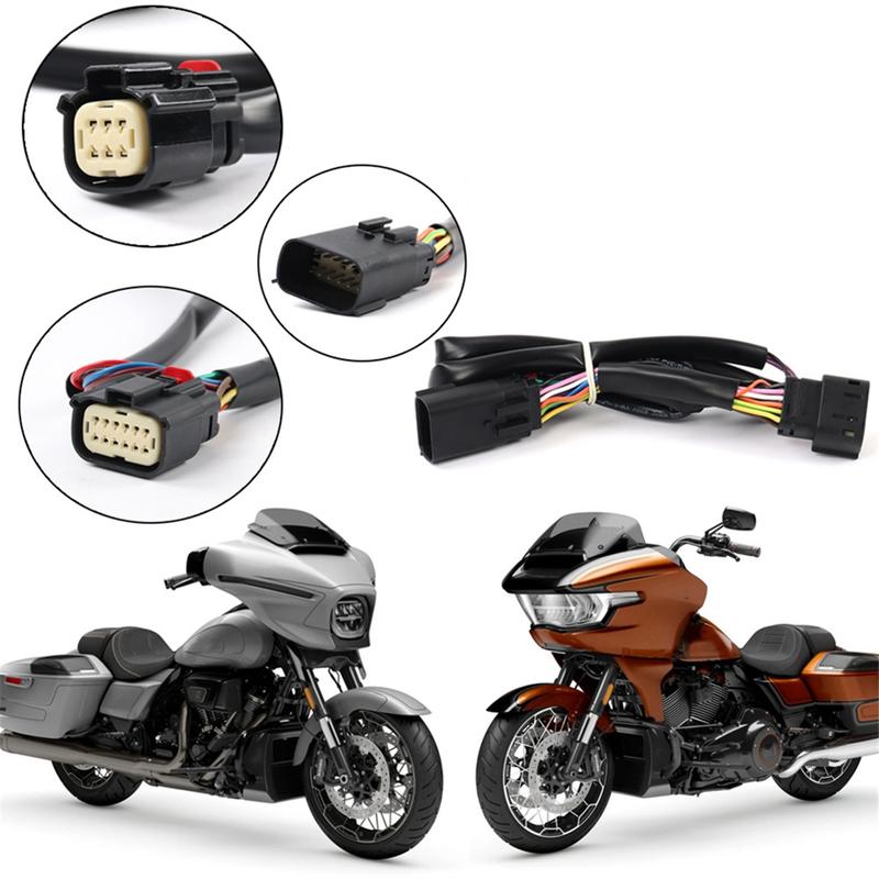 Motorcycle LED Tour-Pak Harness 12 PIN to 6PIN Adapter Harness for Harley CVO Road Glide FLTRXSE/CVO Street Gide 2024