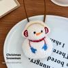 Милый мультяшный рождественский плюшевый кулон, рождественская елка, Санта-Клаус, можно написать имя, кулон для предотвращения потери, украшение, подарки
