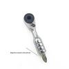 Mini Ratchet Wrench 1/4 Inch 60 Tooth High Precision Lightweight Small Metal Tool for Furniture Assembly Repairs