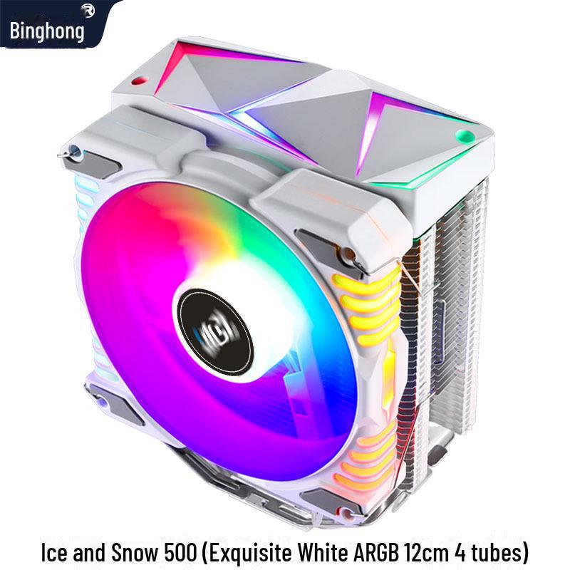 12 см многоплатформенный вентилятор охлаждения ЦП с радиатором и RGB-синхронизацией для Intel 1155/AMD