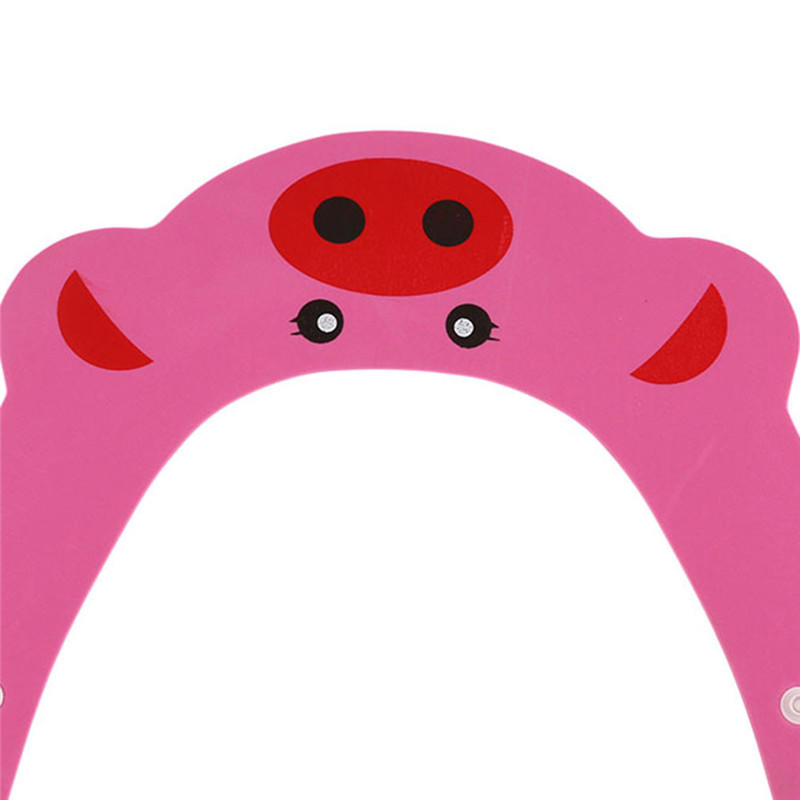 Регулируемая шапка для малышей, детская шапочка для купания, шапочка для душа, защита для волос, прямой козырек для ухода за ребенком