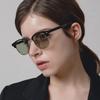 YLeen СЕРЕБРЯНЫЕ Солнцезащитные Очки ЗЕЛЕНЫЕ