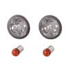 KITACO Turn Signal Lens Set Smoke Super Cub 50/Pro, Super Cub 110/Pro, Cross Cub 50/110 Left and Right 1 Set 807-1457100