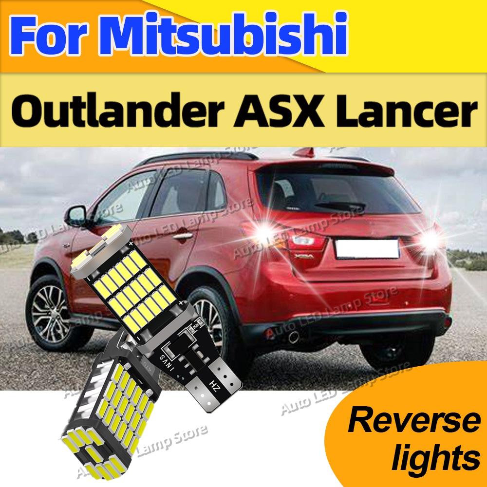 Для Mitsubishi Outlander ASX Lancer 2 шт. W16W T15 Светодиодная Canbus Лампа Заднего Хода Автомобильная Лампа Заднего Хода 6000K Белый 12V Plug and Play Задние Фонари 1