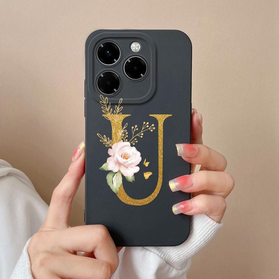 Мягкий чехол для телефона Infinix Note 40X Hot 50 Pro Plus 50i Smart 9 Чехлы с цветочным принтом и модным эстетическим узором жидкий силикон противоударный для Infinix