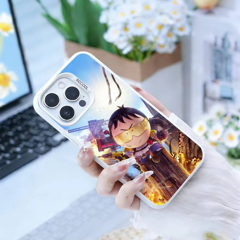 H-South P-Park Cartoon  Phone Case For iPhone 16,15,14,13,12,17,Pro,MAX white Matte Shockproof Cover