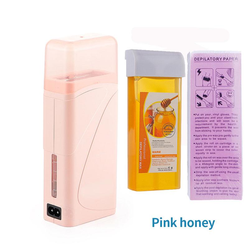 3 в 1 роликовый набор для воска, грелки для воска для депиляции, полоски для удаления волос с картриджем для эпилятора, нагреватель, набор бумаги для вощения