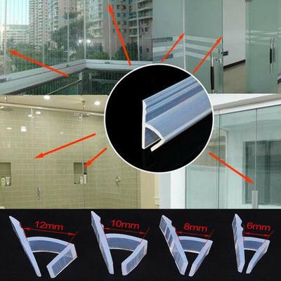 2 м уплотнительная лента для стеклянной двери, ветровая полоса для раздвижной двери, водонепроницаемая полоса для ванной комнаты