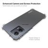 ENKAY HAT PRINCE For Motorola Moto G53 5G Thickened Corners Anti-slip TPU Case Strip Edge Clear Smartphone Shell Cover