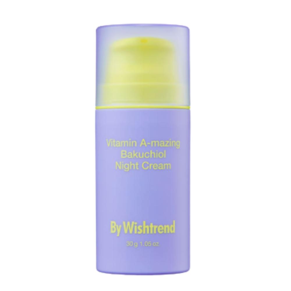 By Wishtrend Удивительный ночной крем с бакучиолом 30 г | Мягкая альтернатива ретинолу для ухода за морщинами и осветления