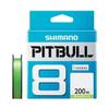 SHIMANO Леска PE Pitbull 200м, лаймово-зеленая рыболовная леска, 8 оплеток Нет. 0,6 14,5 фунтов PL-M68R