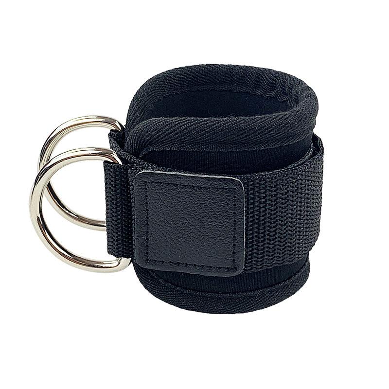 Фитнес-ремешок на щиколотке Регулируемое D-образное кольцо для поддержки ног Манжеты для защиты ног в тренажерном зале