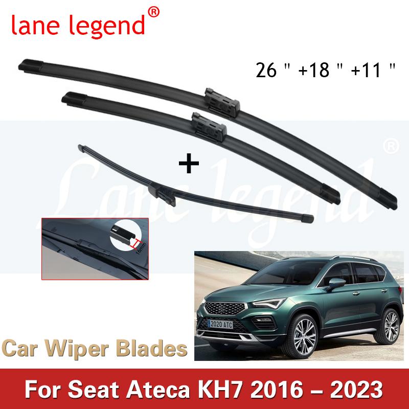 Front Rear Wiper Blades For Cupra SEAT Ateca KH7 2016 - 2023 XCELLENCE Windscreen Windshield Window Glass Accessories 2022 2021