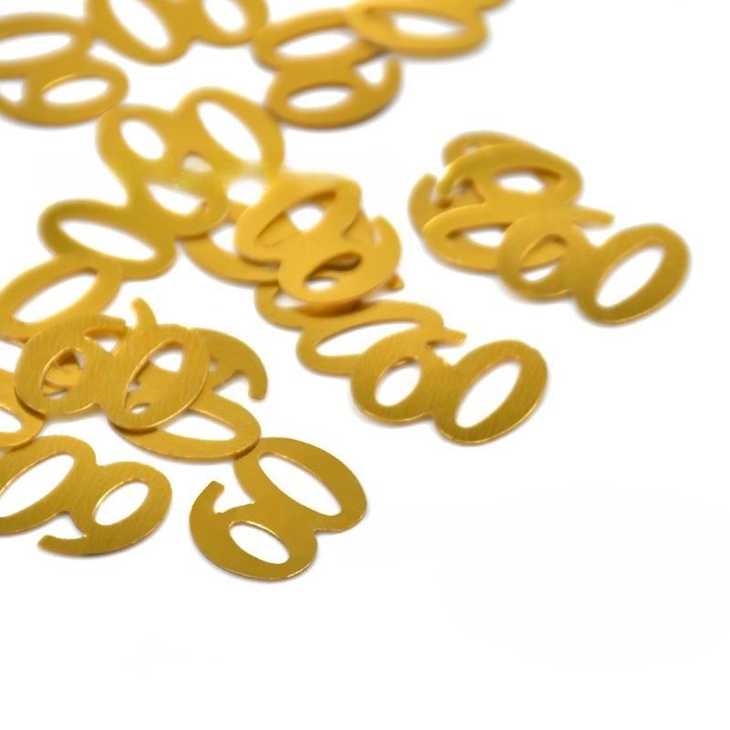 2 Пакета Искрящийся Счастливого Юбилея Конфетти Цифра 50 60 70 80 Лет Юбилей Пара Вечеринка Столешница Стол Рассыпающиеся Украшение