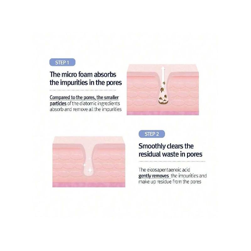 Pyunkang Yul Низкокислотная пенка для глубокого очищения пор 100 мл, Очищающее средство для пор с пушистыми микропузырьками, AHA, Гамамелис, Нулевое раздражение, Корейский уход за кожей