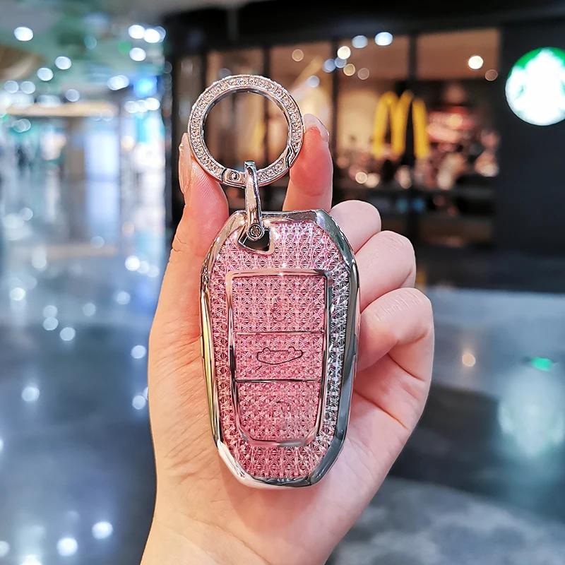Key Case for Car Car keychain for Peugeot 408 keycase 3008 308s 508l 4008 2008 5008 301 keycover keyshell Keychain Car buckle