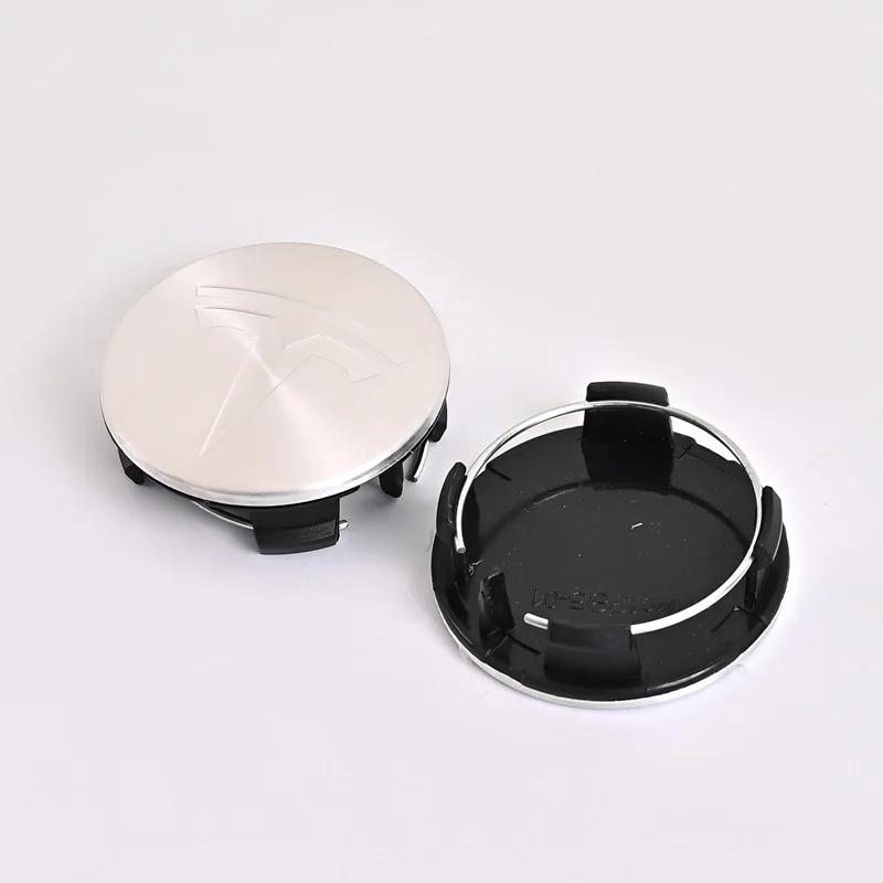 Автомобильная наклейка 2025 Новая Tesla 4 шт./комплект 56 мм Tesla Model 3 Model Y Оригинальные крышки Ступичные колпаки Центральные колпачки колес для Tesla Model Y X S