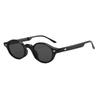 High-end sunglasses for women, leopard print glasses, nerd-style small round frames, artistic retro narrow-frame jelly-colored sunglasses for men tr