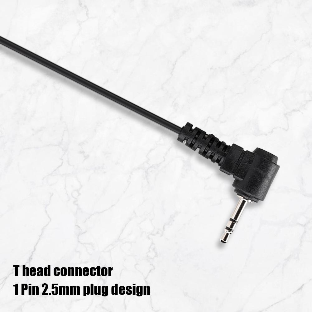 2 шт. ABS T-образная головка 1 штырьковый 2,5 мм штекер радио рация гарнитура наушник наушники подходят для Motorola