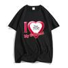 DIY I Love My Boyfriend Girlfriend T-shirt Short Sleeve Tee-shirt Customize Wholesale Dropshipping Tshirt Women