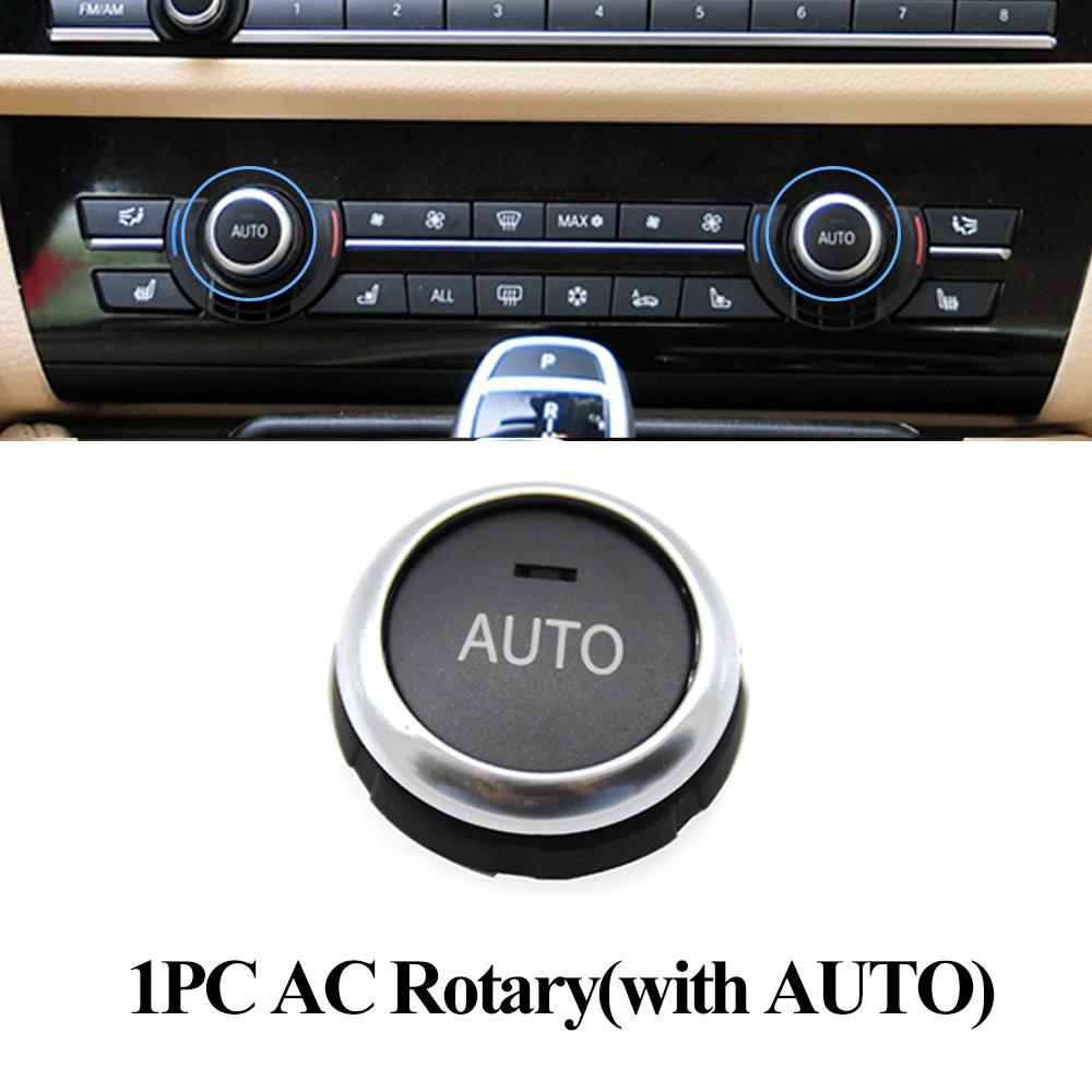Car Air Conditioner Button Cover Key Audio Switch Caps Replacement For BMW 5 7 Series X5 X6 F10 F18 F01 F02 520 523 525 530 730