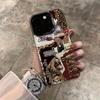 Чехол для телефона с принтом губ леопарда, подходит для iPhone 17 16 15 14 13 12 11 Pro/ Max /Plus, противоударная задняя крышка