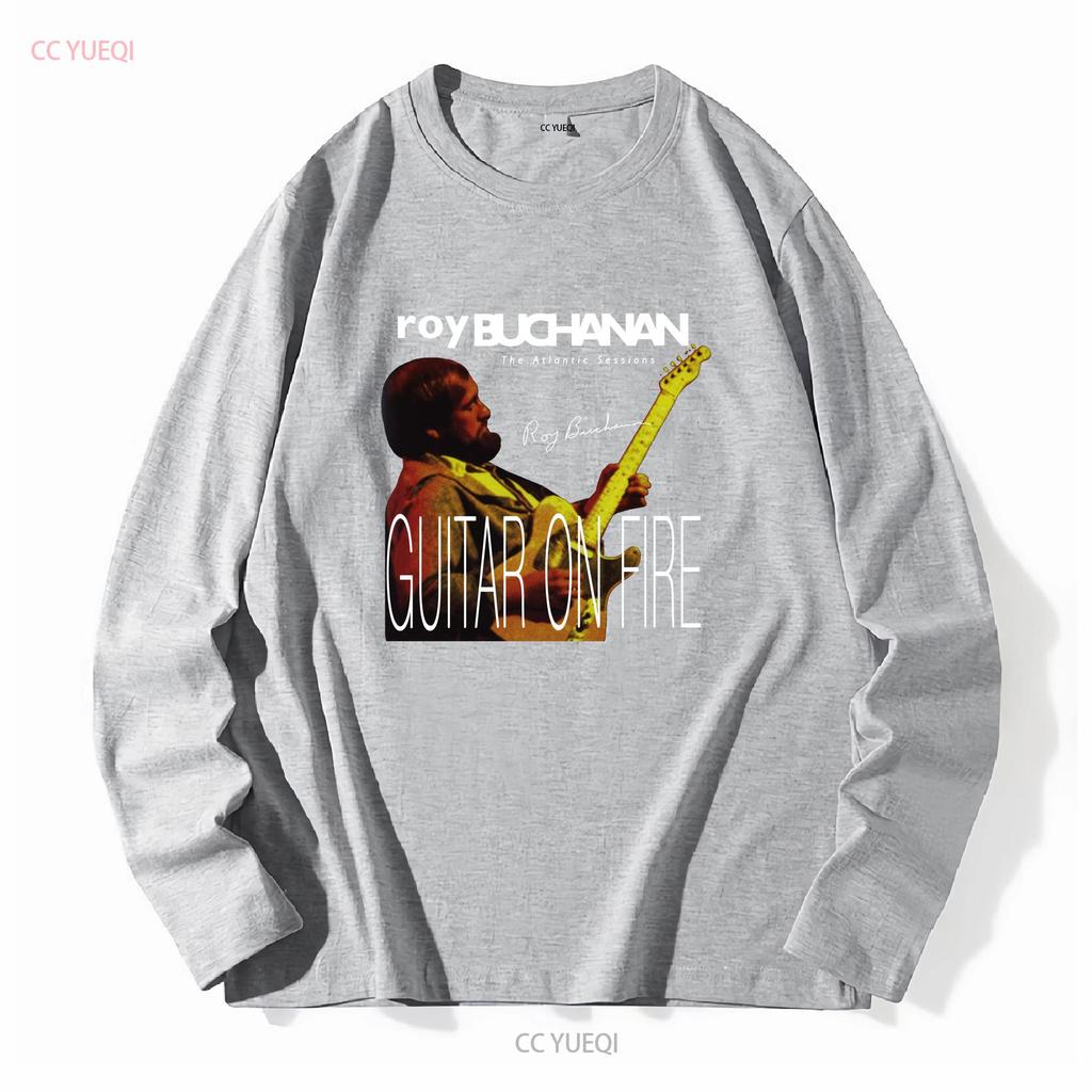 New Roy Buchanan Guitar on Fire The Atlantic T Shirt All Size S to 5XL 1T196 vintage Washed designer clothes Casual Unisex