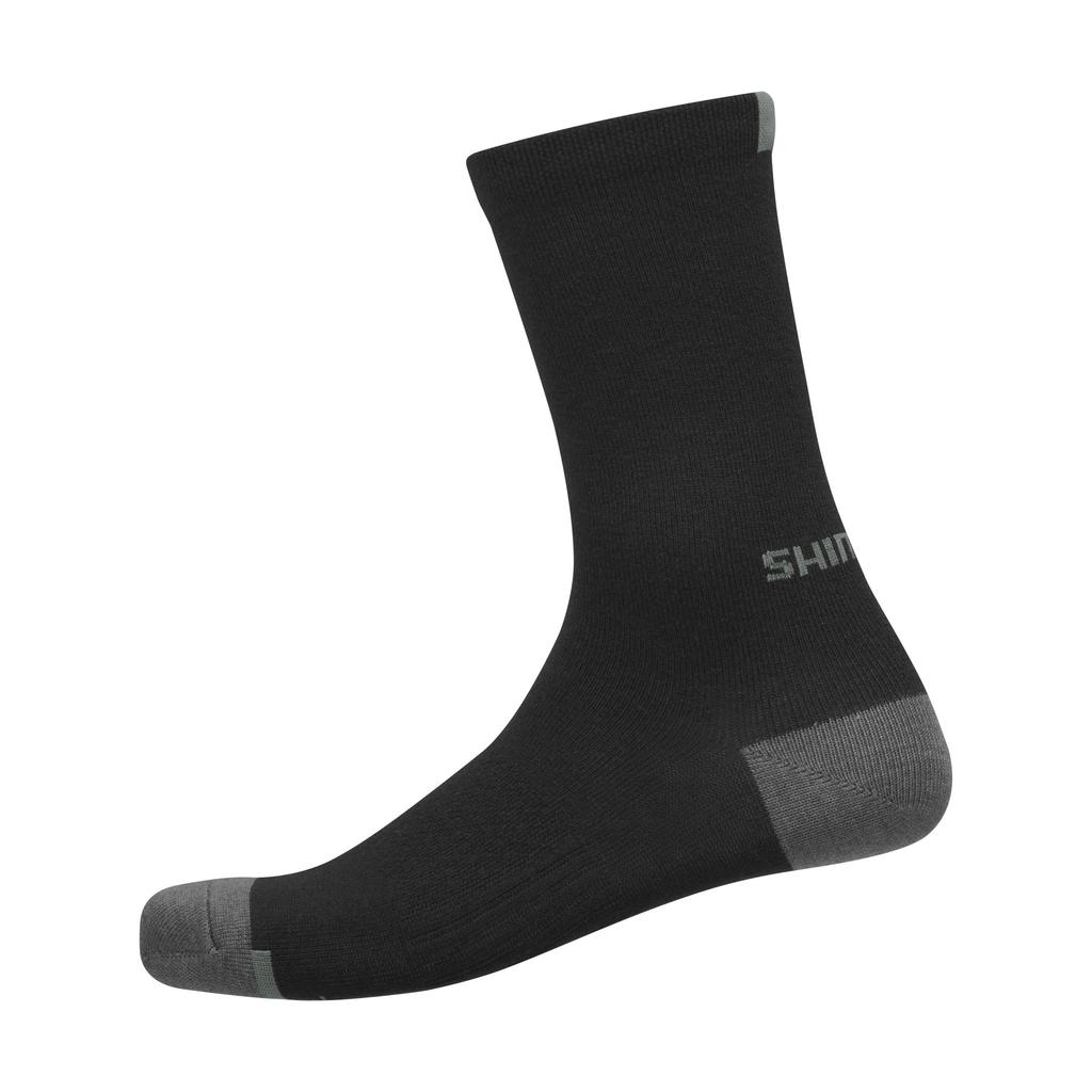 Cycling Socks Performance Wool Socks SIZE Black [Shimano] Size M-L (SHOE 41-44) Color