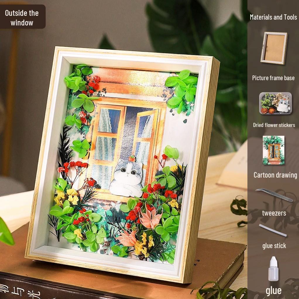 DIY Dried Flower Photo Frame Kit: Women's Day Gift & Children's Icebreaker Activity