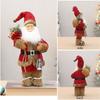 Santa Clause Ornament 12Inch High Santa Figure Christmas Decoration For Mantles Shelf Desktop Display Indoor and Outdoor