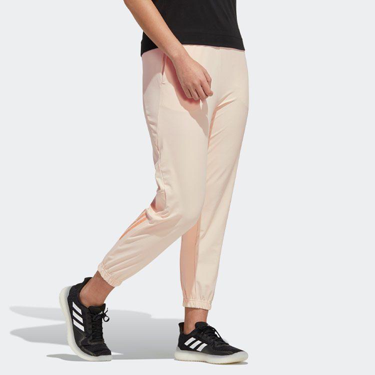 adidas Трикотажные брюки женские светло-розовые H55249