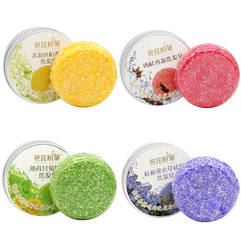 Мыло-шампунь для волос ручной работы Чистое натуральное сухое мыло-шампунь для борьбы с жирностью Уход за волосами от перхоти