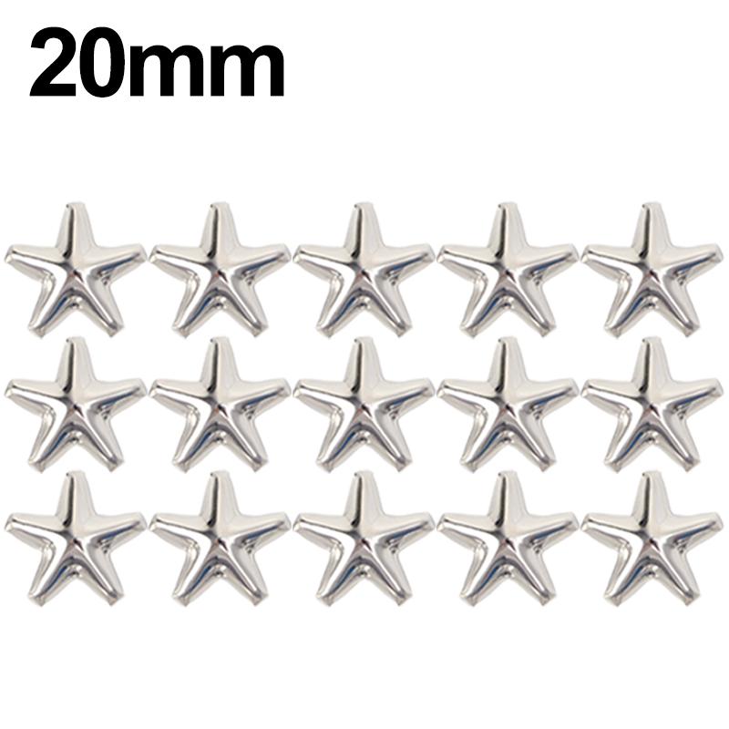 200/10 шт. металлические заклепки в форме звезд, кожаные поделки, заклепки для самостоятельного изготовления, шипы, рок-панк, украшения для сумок, заклепки, аксессуары для шитья одежды