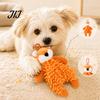 Bite Resistant Plush Toys for Dogs Squeaky Dog Toy, Fox/Rabbit/Bear Shape, Durable Bite-Resistant Interactive Toy Training Small Medium with Lanyard,