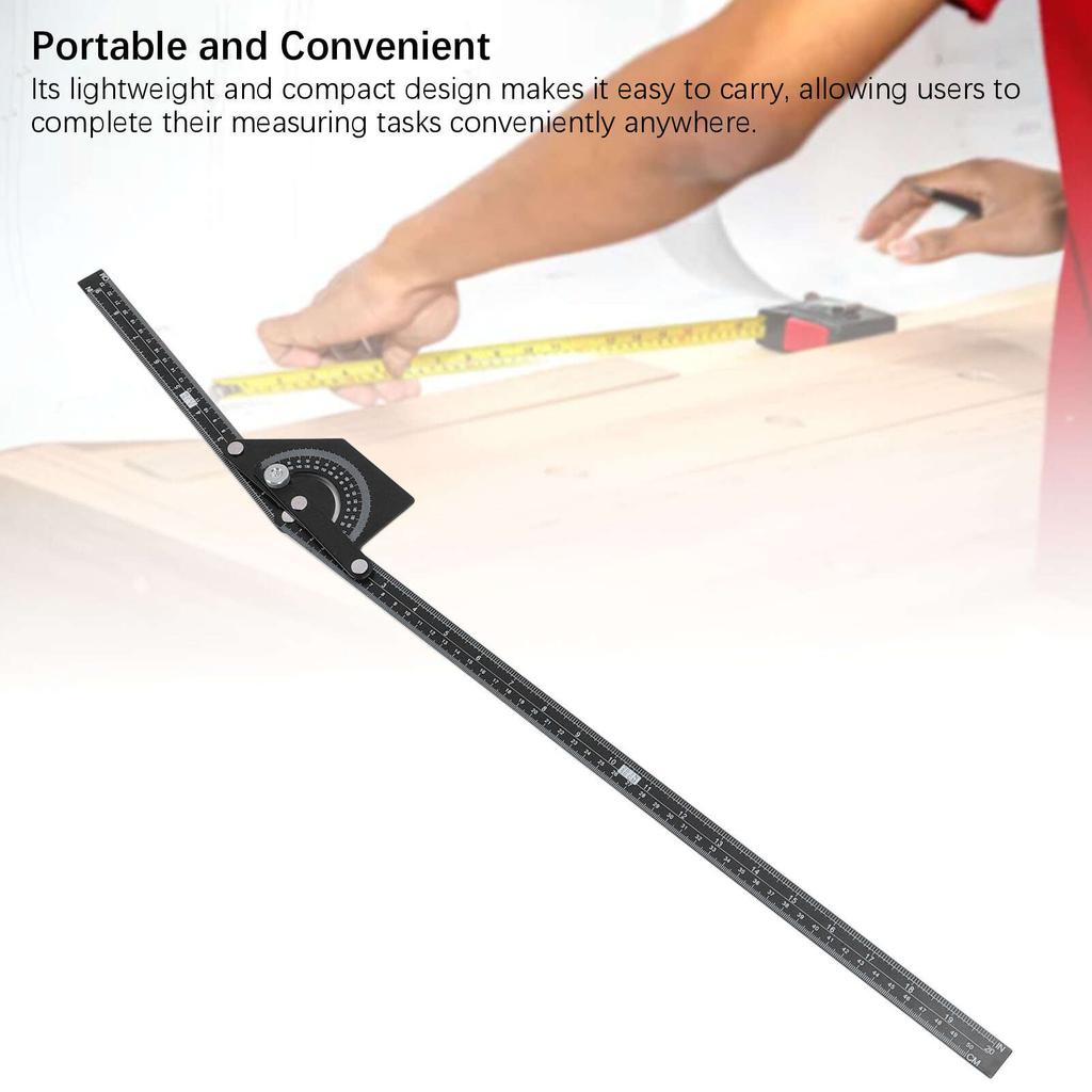 Угломер-транспортир от 0 до 180 градусов из нержавеющей стали, инструмент для измерения угла для деревообработки и строительства