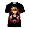 Летняя аниме-персонажи, креативный дизайн, 3D-печать, крутая и персонализированная модная футболка