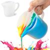 Силиконовая чашка-разделитель для техники Fluid Art 500 мл с перегородками, многоразовая смешивающая чашка для эпоксидной смолы, акриловой краски, DIY, инструмент для рукоделия