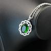 Oval Zircon Necklace Women'S High-End Sense Matching Chain Women'S Large Gemstone Pendant