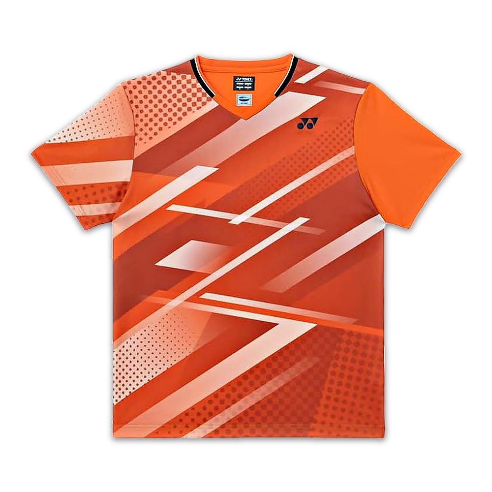 Игровая футболка YONEX Унисекс Посадка Стиль V-образный вырез Короткий рукав Полиэстер Обычная посадка 10751