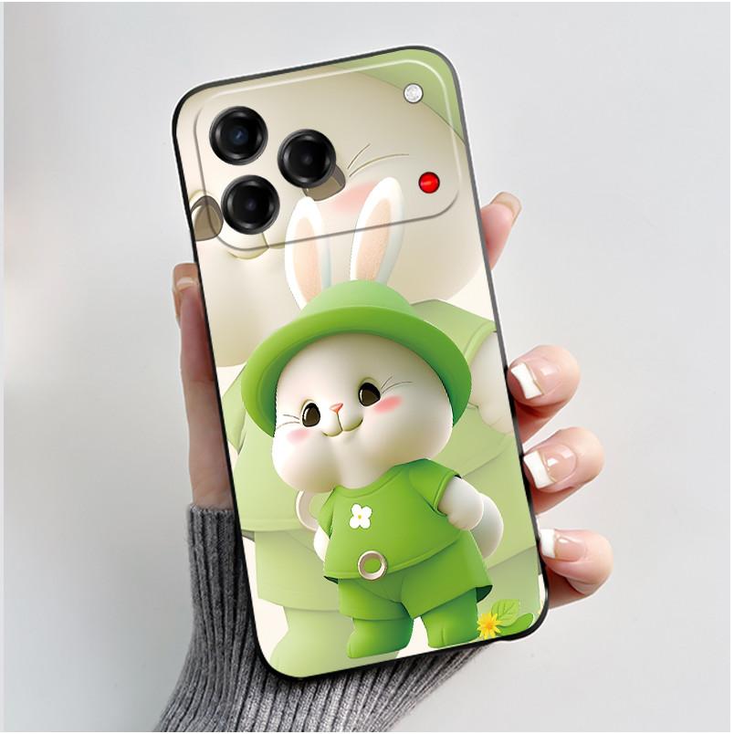 Bumper Silicone Cute Black Phone Case For ZTE Blade V80 Vita/Nubia V80 Design Case Shockproof Soft Cartoon Panda Printed Cover