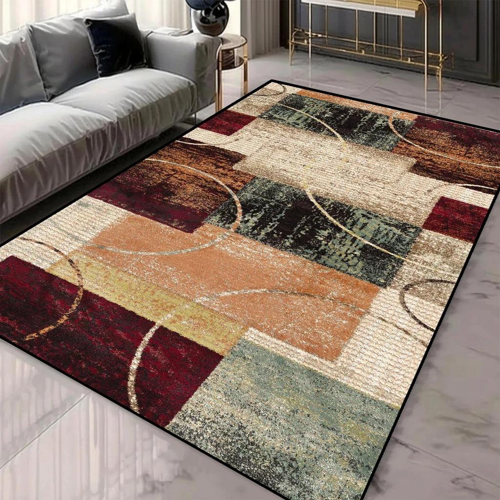 Simplicity Geometry Carpets for Living Room Sofa Area Soft Rug Light Luxury Home Decoration Floor Mat Room Bedside Carpet