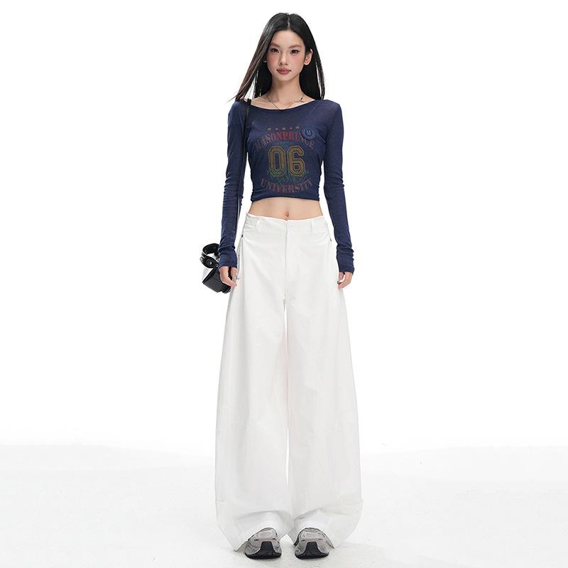 Autumn Women's High-Waist Loose Wide-Leg Pants