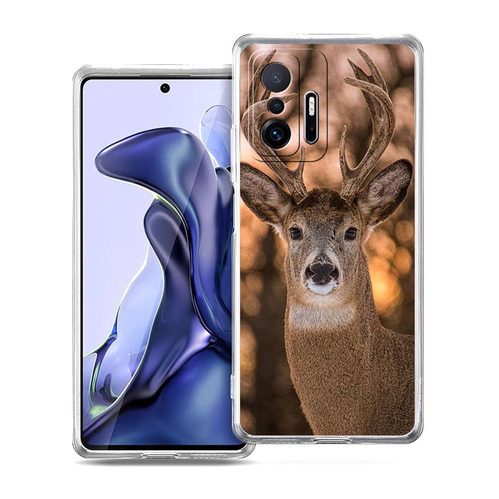 Камуфляжный чехол для телефона 'Охота на оленей' для Xiaomi 14 13 12 Lite Mi 11 11X 13T 12T 11T Чехол для Poco X5 X4 X3 NFC F5 F4 M4 Pro 5G Корпус
